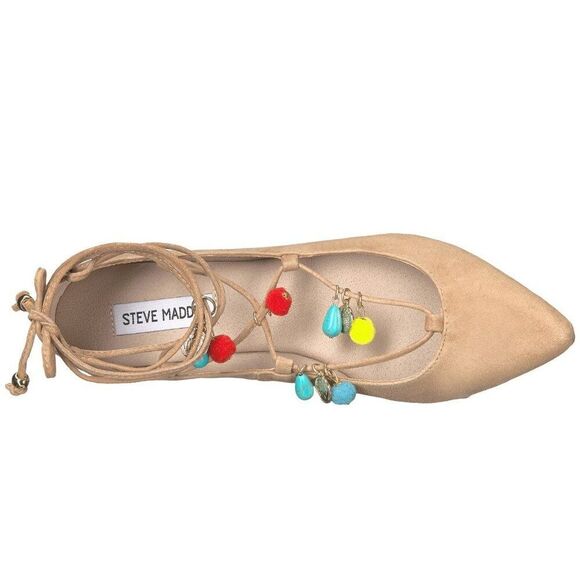 Steve Madden Women's 10 Eleanr-C Natural Flats - New - Picture 2 of 4